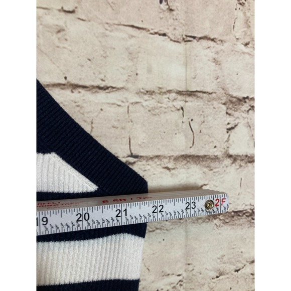 Old Navy Maxi Dress Womens 3X Navy & White Striped Ribbed Knit Stretchy Plus - Picture 7 of 12